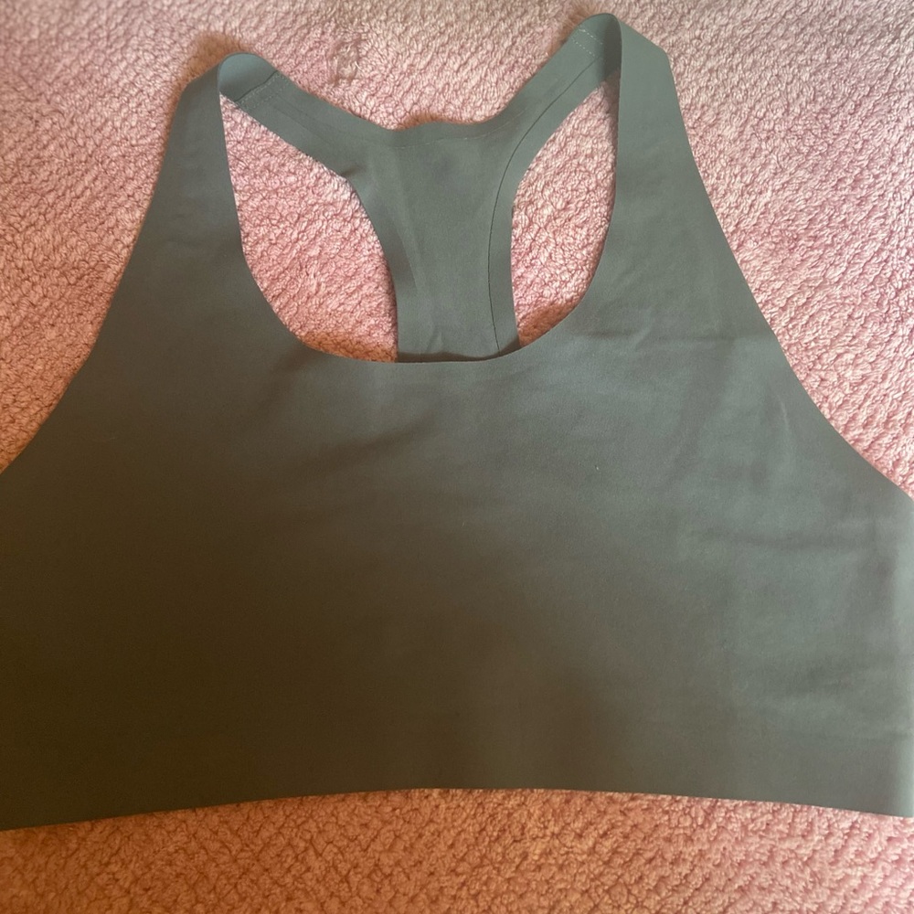 Patagonia Green Seamless Sports Bra Racerback